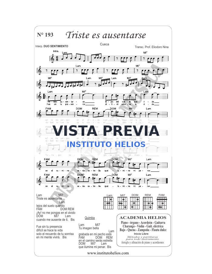 Vista previa de Triste es ausentarse
